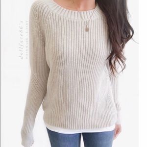 GAP cream chunky sweater